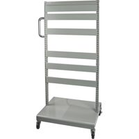 Mobile Tilt Bin Rack - Cart Only, Double-sided, 26-1/4" W x 22" D x 57-1/2" H NRZ Safety Inc.