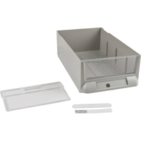 Replacement Drawer for KPC-200 Parts Cabinets, Plastic, 5-3/8" W x 9-13/16" D x 3-3/10" H, Grey NRZ Safety Inc.
