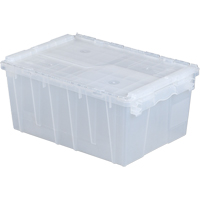 Flipak&reg; Polypropylene Plastic (PP) Distribution Containers, 21.8" x 15.2" x 9.3", Clear NRZ Safety Inc.