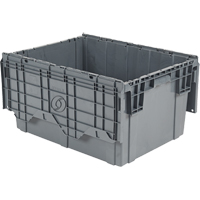 Flipak&reg; Polyethylene Plastic (PE) Distribution Containers, 39" x 14" x 13", Grey NRZ Safety Inc.