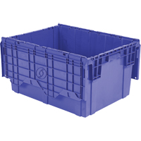 Flipak Polyethylene Plastic (PE) Distribution Containers, 27.9" x 20.9" x 15.2", Blue NRZ Safety Inc.