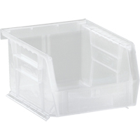 Clear-View Ultra Stack & Hang Bin, 4-1/8" W x 3" H x 5-3/8" D, Clear NRZ Safety Inc.