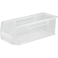 Bac transparent ultra empilable & suspendable, 5-1/2" la, 5" h x 14-3/4" p, Transparent NRZ Safety Inc.