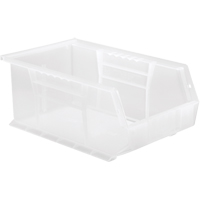Clear-View Ultra Stack & Hang Bin, 8-1/4" W x 6" H x 13-5/8" D, Clear NRZ Safety Inc.