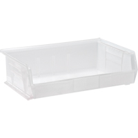 Clear-View Ultra Stack & Hang Bin, 16-1/2" W x 5" H x 10-7/8" D, Clear NRZ Safety Inc.