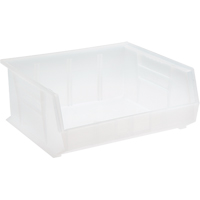 Clear-View Ultra Stack & Hang Bin, 16-1/2" W x 7" H x 14-3/4" D, Clear NRZ Safety Inc.