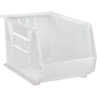 Clear-View Ultra Stack & Hang Bin, 11" W x 10" H x 18" D, Clear NRZ Safety Inc.