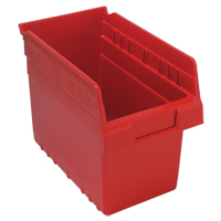 Bacs pour &eacute;tag&egrave;re Store-Max, 6-5/8" la x 8" H x 11-5/8" p, Rouge, Capacit&eacute; 44 lb NRZ Safety Inc.