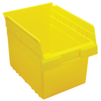 Store-Max Shelf Bins, 8-3/8" W x 8" H x 11-5/8" D, Yellow, 44 lbs. Capacity NRZ Safety Inc.