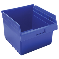 Store-Max Shelf Bins, 11-1/8" W x 8" H x 11-5/8" D, Blue, 44 lbs. Capacity NRZ Safety Inc.
