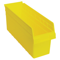 Store-Max Shelf Bins, 6-5/8" W x 8" H x 17-7/8" D, Yellow, 56 lbs. Capacity NRZ Safety Inc.