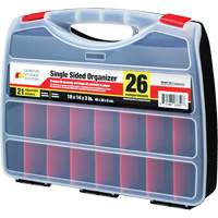 Boîte &agrave; compartiments en plastique, 14" la x 18" p x 3" h, 26 compartiments NRZ Safety Inc.
