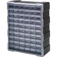Drawer Cabinet, Plastic, 60 Drawers, 15" x 6-1/4" x 18-3/4", Black NRZ Safety Inc.