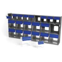 Tilt Bins Unit, 23-5/8" W x 3-5/8" D x 11-1/6" H, 21 Drawers NRZ Safety Inc.