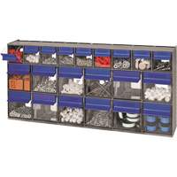 Tilt Bins Unit, 23-5/8" W x 3-5/8" D x 11-1/6" H, 21 Drawers NRZ Safety Inc.