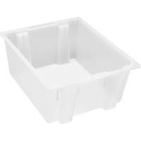 Contenant robuste Stack & Nest, 10" x 19,5" x 23,5", Transparent NRZ Safety Inc.