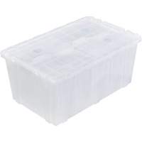 FP243C FliPak Nestable Tote, 26.9" x 16.9" x 12.1", Clear NRZ Safety Inc.