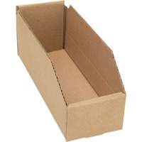 Deep Corrugated Parts Bins, 3-3/4" W x 11-1/4" D x 4-1/2" H, Beige NRZ Safety Inc.