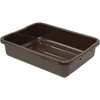 All-Purpose Ribbed-Bottom Storage Tub, 5" H x 15" D x 21" L, Plastic, Brown NRZ Safety Inc.