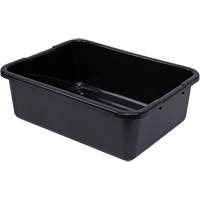 All-Purpose Ribbed-Bottom Storage Tub, 7" H x 15" D x 21" L, Plastic, Black NRZ Safety Inc.