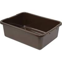 All-Purpose Ribbed-Bottom Storage Tub, 7" H x 15" D x 21" L, Plastic, Brown NRZ Safety Inc.