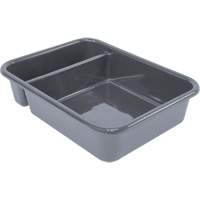 All-Purpose Compartmentalized Storage Tub, 5" H x 15" D x 20" L, Plastic, Grey NRZ Safety Inc.