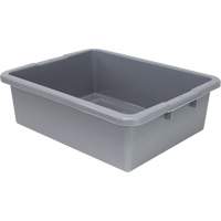 All-Purpose Ribbed-Bottom Storage Tub, 7" H x 17" D x 22" L, Plastic, Grey NRZ Safety Inc.