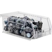 Crystal Clear Ultra Bins, 4-1/8" W x 3" H x 7-3/8" D, Clear NRZ Safety Inc.