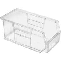 Crystal Clear Ultra Bins, 5-1/2" W x 5" H x 10-7/8" D, Clear NRZ Safety Inc.