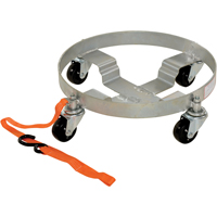 Multi-Tier Drum Dollies, Steel, 900 lbs. Capacity, 19" Diameter, Rubber Casters NRZ Safety Inc.