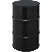 Steel Drums, 55 US gal (45 imp. gal.), Unlined, Black, Closed Top, 1A1/X1.8/300, 20 Gauge NRZ Safety Inc.