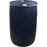 Polyethylene Drums, 55 US gal (45 imp. gal.), Closed Top, Black NRZ Safety Inc.