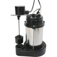 Stainless Steel Housing-Cast Iron Base Sump Pump, 1/3 HP, 3630 GPH Flow Rate NRZ Safety Inc.
