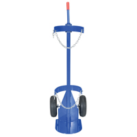 Gas Cylinder Cart, Pneumatic Wheels, 12" W x 15-1/2" L Base, 500 lbs. NRZ Safety Inc.