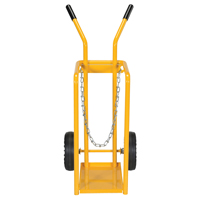 Gas Cylinder Cart, Mold-on Rubber Wheels, 9-13/16" W x 16" L Base, 150 lbs. NRZ Safety Inc.