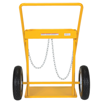 Gas Cylinder Cart, Rubber Wheels, 22" W x 14-1/8" L Base, 250 lbs. NRZ Safety Inc.