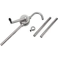 Pompe rotative pour baril, Acier inoxydable, Pour capacit&eacute; 55 gal., 12 oz/course NRZ Safety Inc.