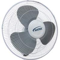 Ventilateur mural oscillant, Commercial, Dia 16", 3 vitesses NRZ Safety Inc.