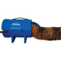 8" Air Blower with 25' Ducting & Canister, 1/4 HP, 816 CFM NRZ Safety Inc.