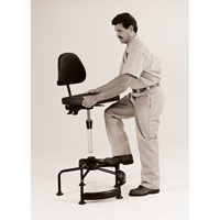Industrial Stool, Stationary, Adjustable Height, 250 lbs. Capacity NRZ Safety Inc.