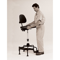Industrial Stool, Stationary, Adjustable Height, 250 lbs. Capacity NRZ Safety Inc.