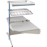 Postes de travail modulaires ergonomiques - Exemples de configurations - A-DC Ajouts de coin &agrave; deux c&ocirc;t&eacute;s, 36" la x 56" p x 84" h, Ajout de coin &agrave; deux c&ocirc;t&eacute;s NRZ Safety Inc.