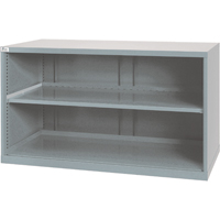 Shelf Cabinets, Steel, 33-1/2" H x 56-1/2" W x 28-1/2" D, Light Grey NRZ Safety Inc.