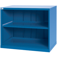 Shelf Cabinets, Steel, 33-1/2" H x 40-1/4" W x 22-1/2" D, Bright blue NRZ Safety Inc.