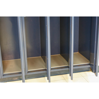 Locker Base Insert, Fits Locker Size 12" x 18", Light Grey, Plastic NRZ Safety Inc.