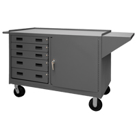 Armoire d'&eacute;tabli mobile, Acier Surface NRZ Safety Inc.