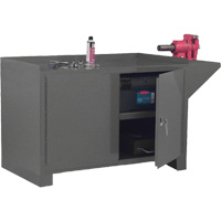 Post de travail fixe, Acier Surface, 60-1/8" la x 24-1/4" p x 36-3/16" h NRZ Safety Inc.