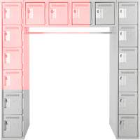 Assembled Archettes Clean Line Economy Lockers, 16 -tier, Bank of 3, 18" x 72" x 12", Steel NRZ Safety Inc.