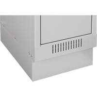 Clean Line Lockers, 2 -tier, Bank of 4, 48" x 18" x 76", Steel, Charcoal, Rivet (Assembled) NRZ Safety Inc.