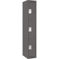 Casiers Clean Line, 3 niveaux, 12" x 18" x 72", Acier, Charbon, Rivet (assembl&eacute;) NRZ Safety Inc.